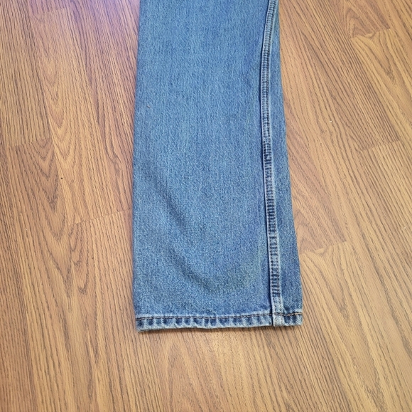 Levi's 505 Men's Straight Jeans Classic Blue Denim W30 L32 Relaxed Fit B48 - Picture 8 of 10